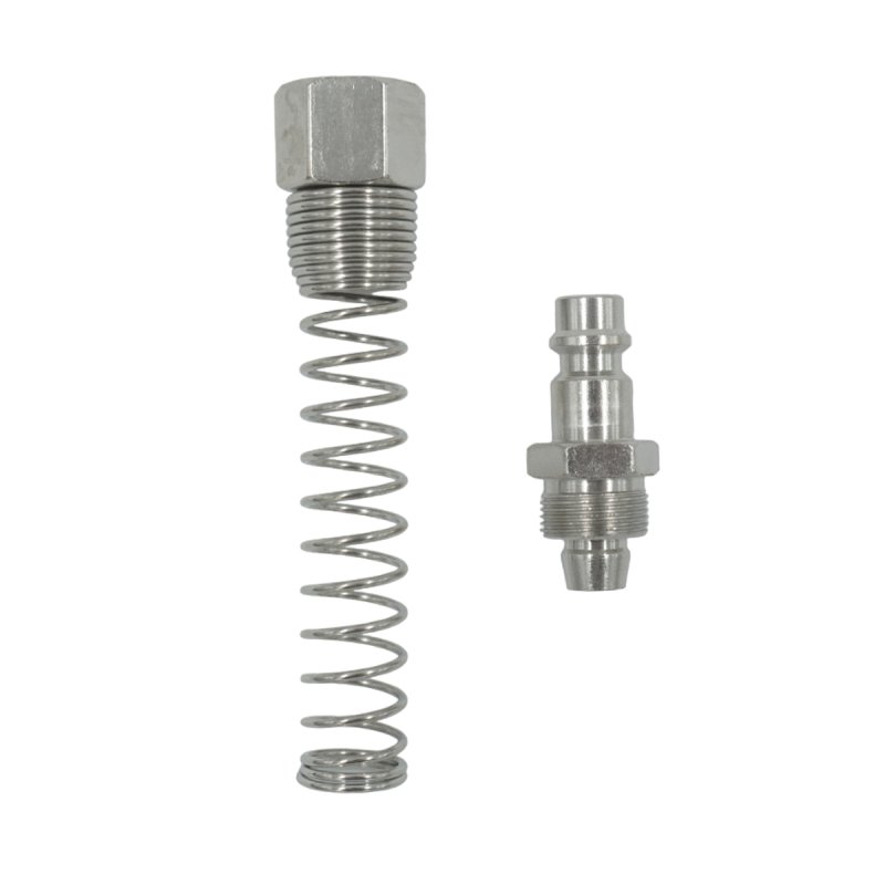 OPT-740PPS Штуцер быстроразъемного соединения пневматического с пружинкой, резьба 1/2" OPTIMUS