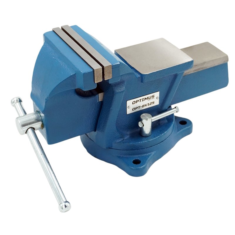 OPT-BV125 Профессиональные слесарные тиски поворотные с наковальней 125 мм