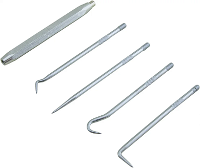 Набор крючков для демонтажа сальников и уплотнителей, 5 предметов, ZIPMEND