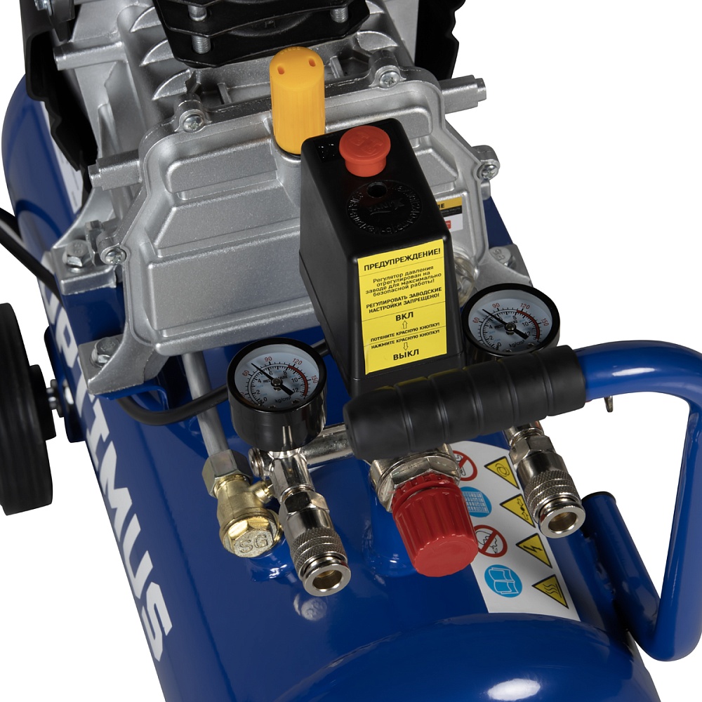 OPT-302430 Компрессор поршневой, 300л/мин, 2.2кВт, 220в, ресивер 24л OPTIMUS