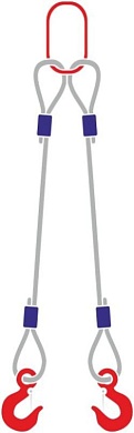 Строп канатный с 2 крюками 12,5Тх3М