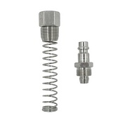 OPT-740PPS Штуцер быстроразъемного соединения пневматического с пружинкой, резьба 1/2" OPTIMUS