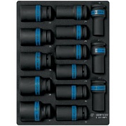 KING TONY Набор ударных глубоких торцевых головок 3/4", ложемент, 14 предметов KING TONY 9-6414MPV