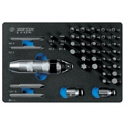 KING TONY Набор вставок (бит) и ударная отвертка, ложемент, 43 предмета KING TONY 9-4143FRV