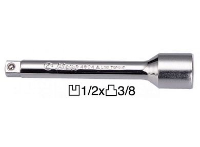 Адаптер (переходник) уменьшающий 1/2" * 3/8" 125мм, 4804-5, Hans