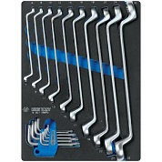 KING TONY Набор накидных ключей и Torx L-образных, ложемент, 19 предметов KING TONY 9-90119MRV