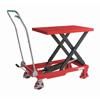 Тележка с подъемной платформой-рольганг