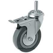 SCtgb 42 Аппаратная колесная опора с тормозом с.р. с болтом м12 д100 (VILS)