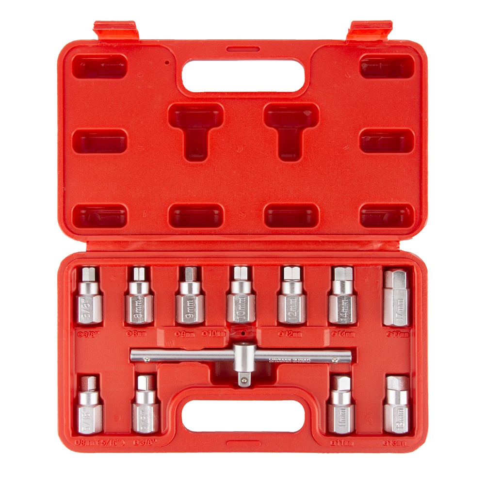 WDK-2141201 Набор для откручивания масляных пробок, 12 шт. Wiederkraft