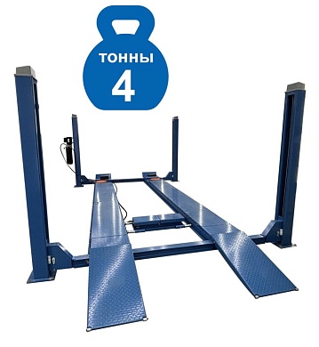 ES4D-4 Подъемник 4-хст. г/п 4т,эл/гидр. с траверсой