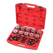 Набор оправок для монтажа и демонтажа сайлентблоков, 34-82 мм, кейс, 24 предмета МАСТАК 110-20024C