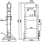 KraftWell KRWPR50A Пресс 50 т. с ручным и пневматическим приводом