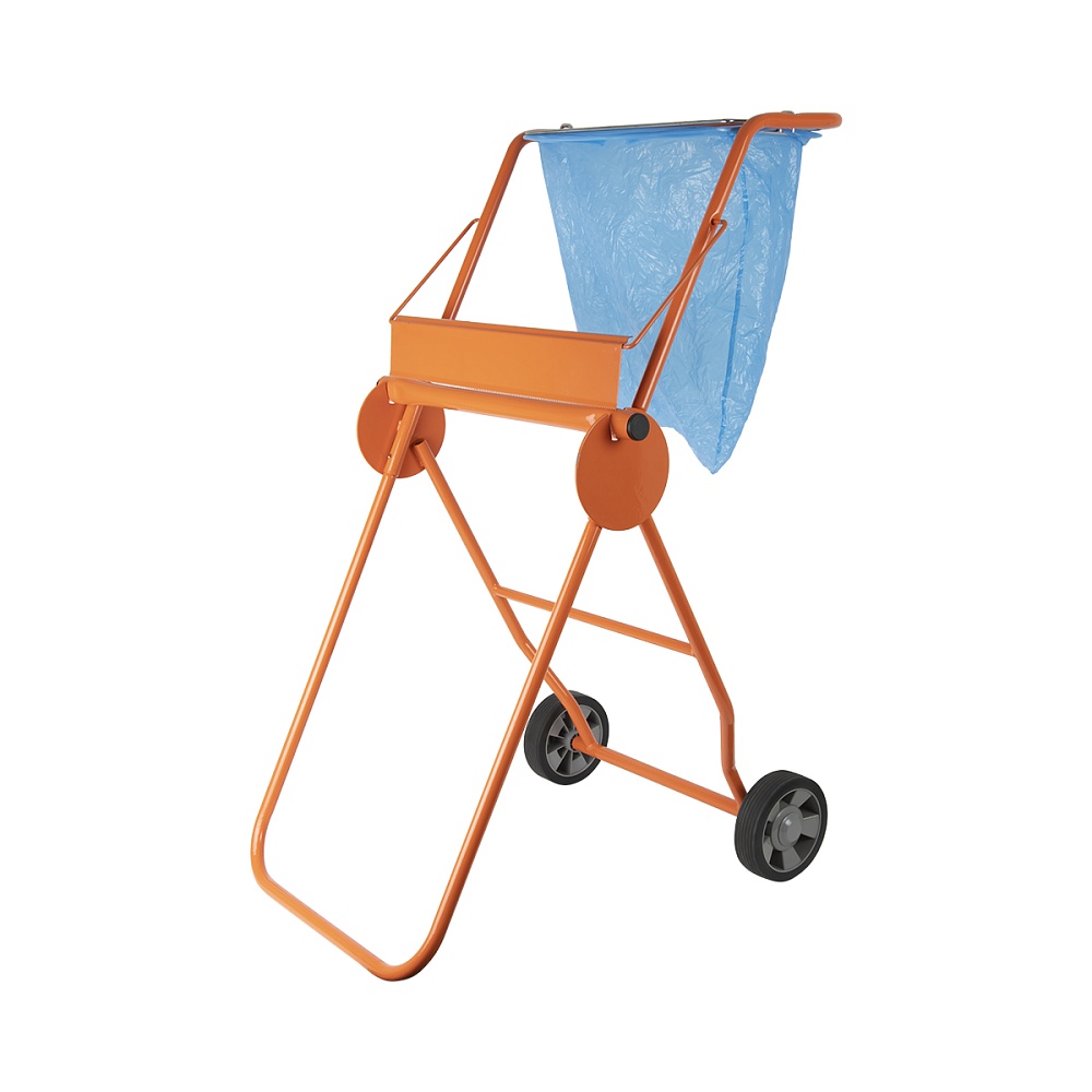 WDK-99520 Мобильный диспенсер для  максикующей бумаги с держателем под мусорный пакет Wiederkraft