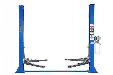 Подъемник двухстоечный 4 т с нижней синхронизацией, H=2,8 м, 380 В, синий STX STX40TT_380