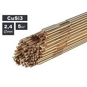 Пруток сварочный TIG, бронза (CuSi3), Ø 2,4 мм, 5 кг