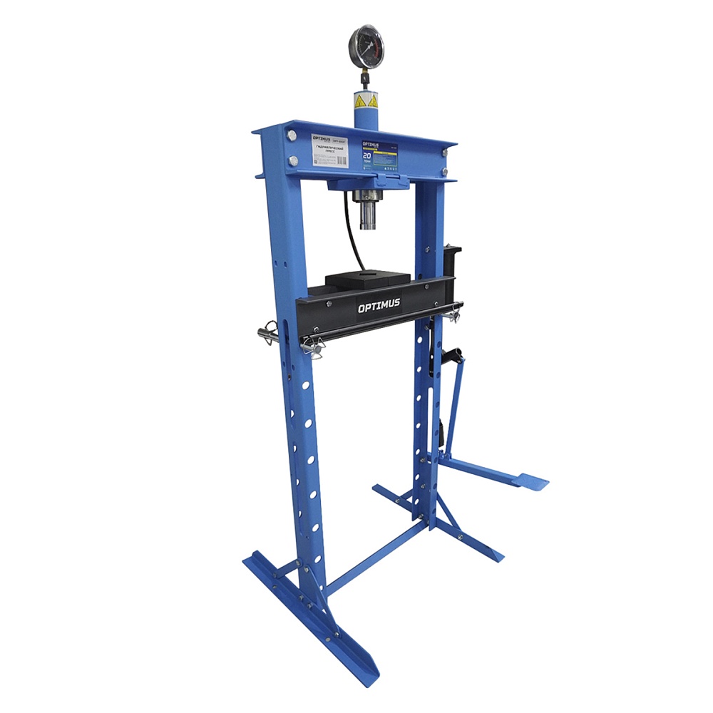 OPT-220F Пресс гаражный 20 тонн ручной и ножной привод Optimus 