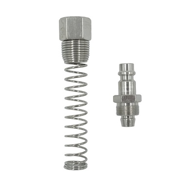 OPT-740PPS Штуцер быстроразъемного соединения пневматического с пружинкой, резьба 1/2" OPTIMUS