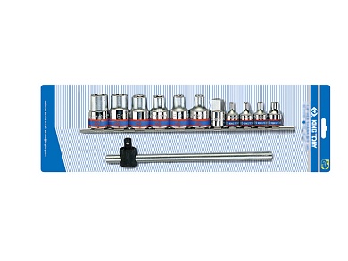 1/2” комплект  торцевых головок 7112PR KINGTONY