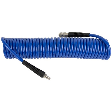 OPT-7808 Шланг пневматический спиральный с БРС, 8м, 8*12мм OPTIMUS