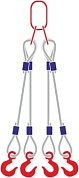 Строп канатный с 4 крюками 3,2Тх2,5М