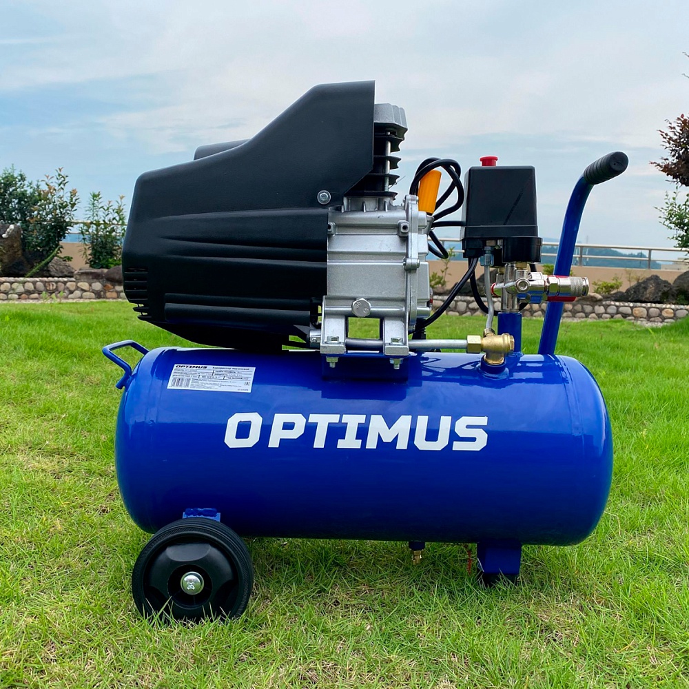 OPT-302430 Компрессор поршневой, 300л/мин, 2.2кВт, 220в, ресивер 24л OPTIMUS