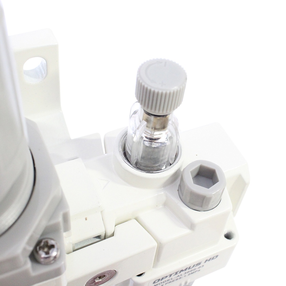 AC3010-03 Блок подготовки воздуха 3/8" с фильтром, манометром, маслораспылителем и регулятором давле Wiederkraft