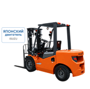 Дизельный погрузчик CPCD30-WS1K2 с японским двигателем, свободным подъемом и боковым смещением вил