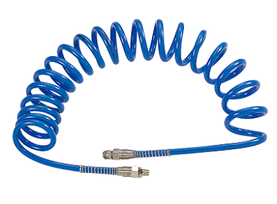 Шланг пневматический 8х12 мм, 10 м, спиральный, полиуретановый, резьба 1/4" MIGHTY SEVEN SD-23110